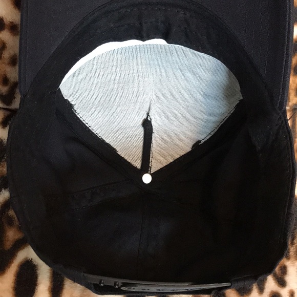 Cat Embroidered Baseball Cap Adjustable Black/ Pink/ Silver. NWOT - Picture 5 of 9